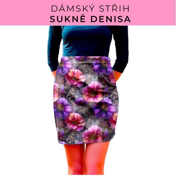 Dámský střih - Dámská sukně Denisa