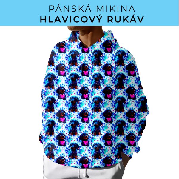 PÁNSKÝ střih - mikina s kapucí