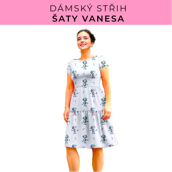 Dámský střih šaty Vanesa