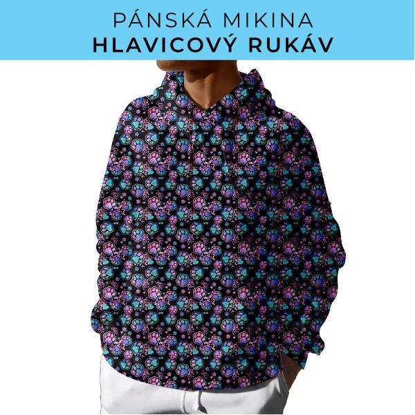 PÁNSKÝ střih - mikina s kapucí
