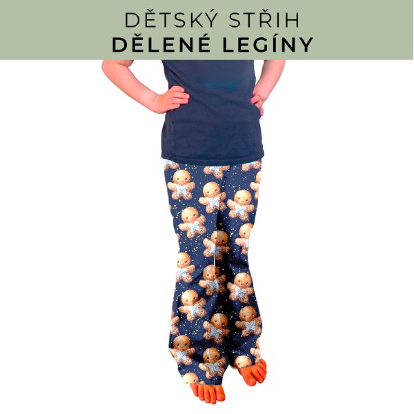 Dětský střih - Dělené legíny
