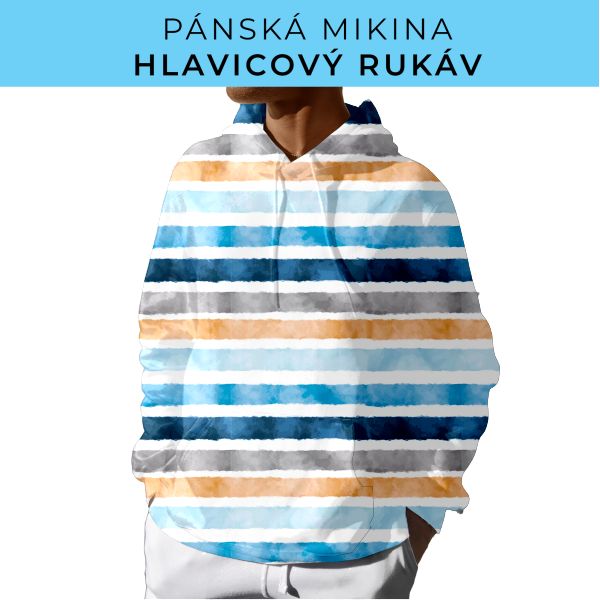 PÁNSKÝ střih - mikina s kapucí
