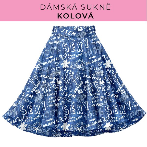 DÁMSKÝ střih - Kolová sukně