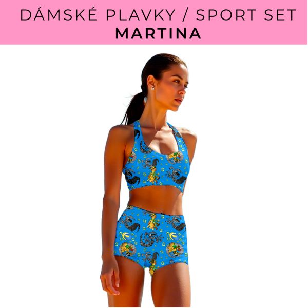 Dámský střih - plavky / sportovní set Martina