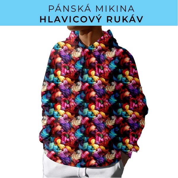PÁNSKÝ střih - mikina s kapucí