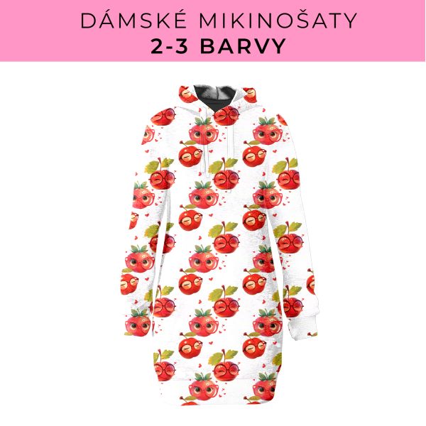 DÁMSKÝ střih - Mikinošaty 2-3 barvy