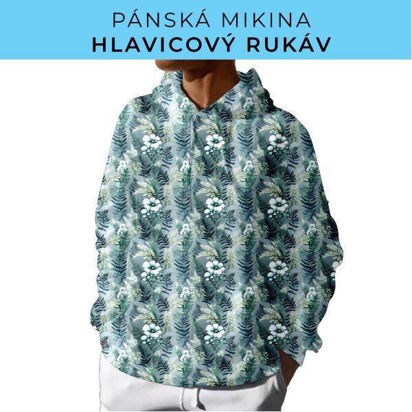 PÁNSKÝ střih - mikina s kapucí