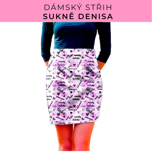 Dámský střih - Dámská sukně Denisa