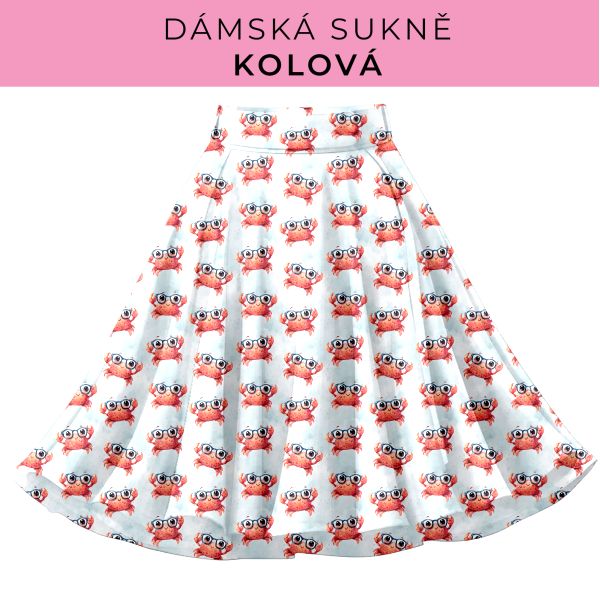 DÁMSKÝ střih - Kolová sukně