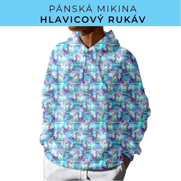 PÁNSKÝ střih - mikina s kapucí