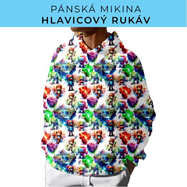 PÁNSKÝ střih - mikina s kapucí