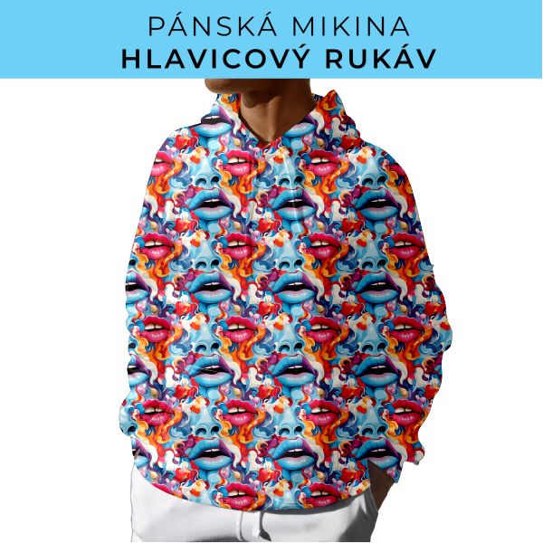 PÁNSKÝ střih - mikina s kapucí