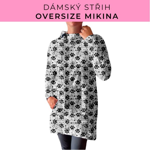 DÁMSKÝ střih - Oversize mikina
