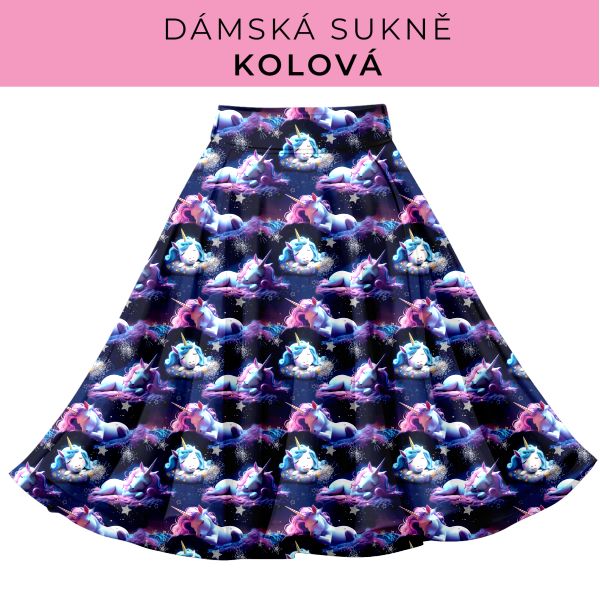 DÁMSKÝ střih - Kolová sukně