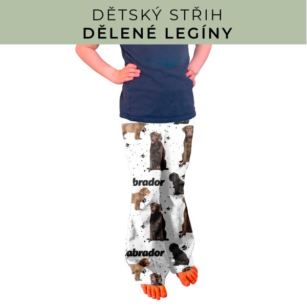 Dětský střih - Dělené legíny