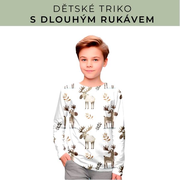 DĚTSKÝ střih - triko dlouhý rukáv