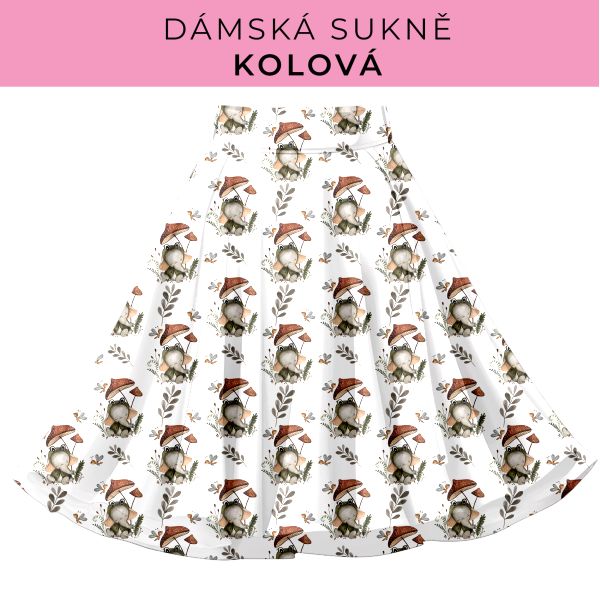 DÁMSKÝ střih - Kolová sukně