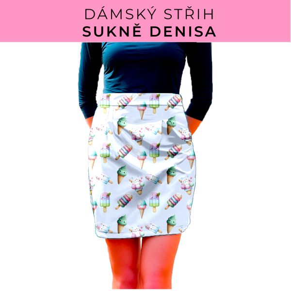 Dámský střih - Dámská sukně Denisa