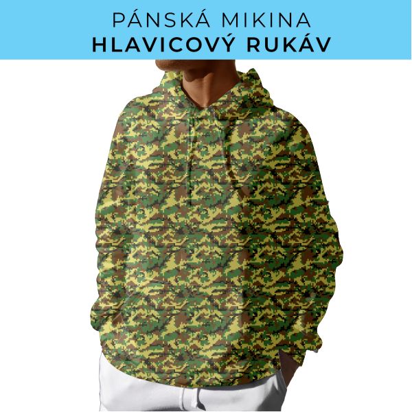 PÁNSKÝ střih - mikina s kapucí