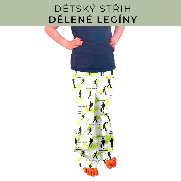 Dětský střih - Dělené legíny