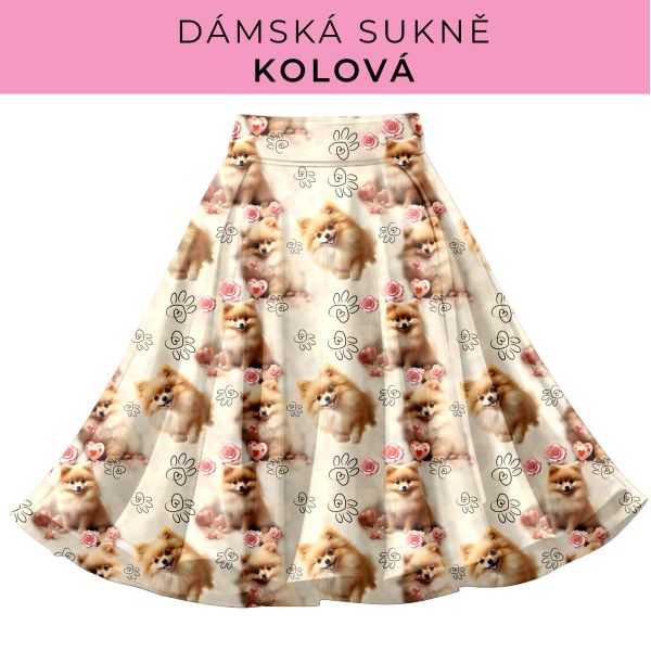 DÁMSKÝ střih - Kolová sukně