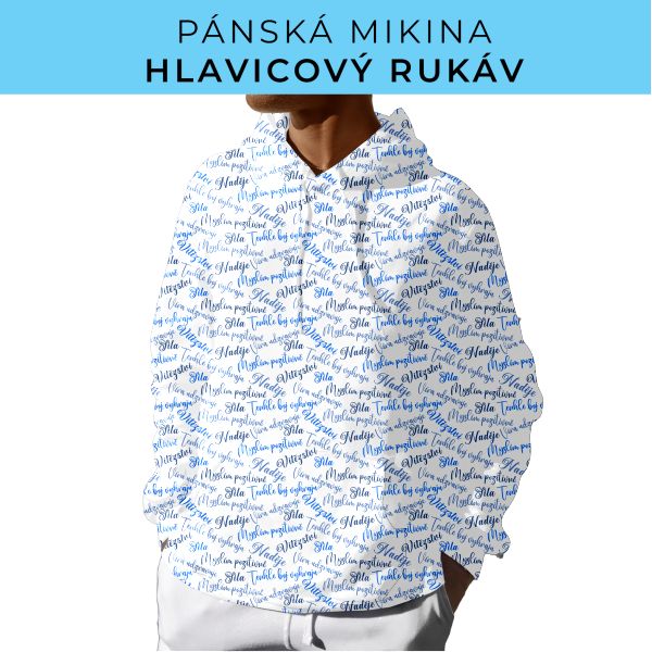 PÁNSKÝ střih - mikina s kapucí