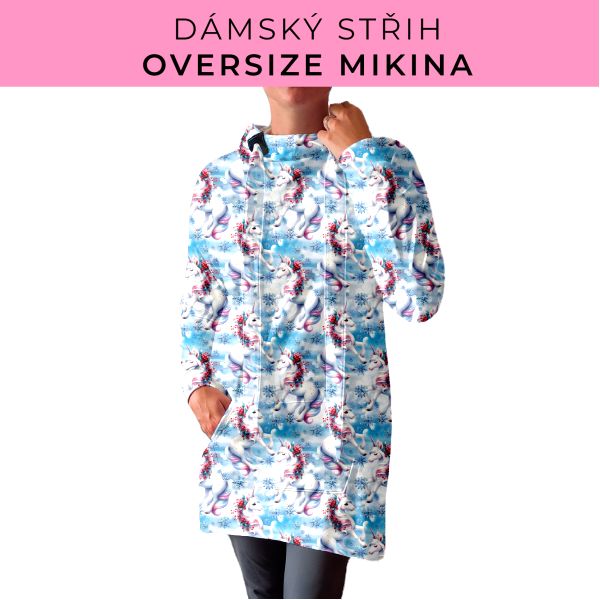 DÁMSKÝ střih - Oversize mikina