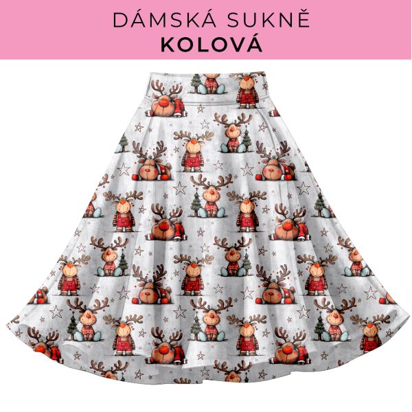 DÁMSKÝ střih - Kolová sukně