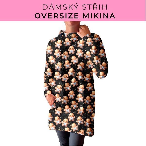 DÁMSKÝ střih - Oversize mikina