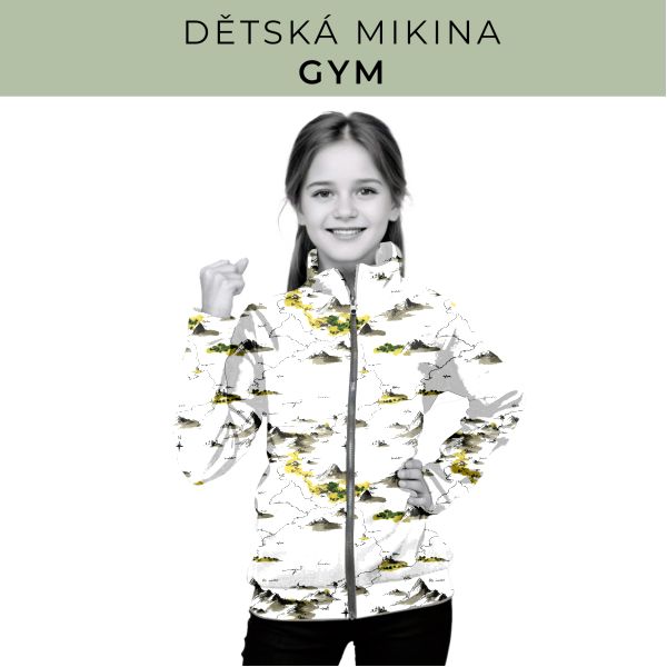 Dětská střih - mikina GYM