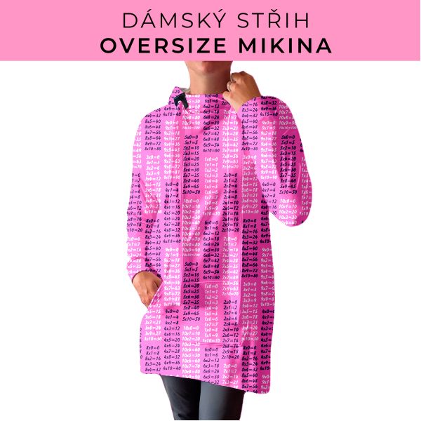 DÁMSKÝ střih - Oversize mikina
