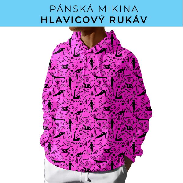 PÁNSKÝ střih - mikina s kapucí
