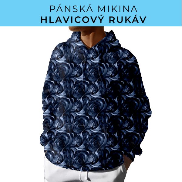 PÁNSKÝ střih - mikina s kapucí