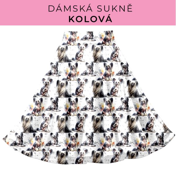 DÁMSKÝ střih - Kolová sukně