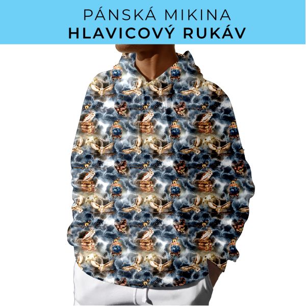 PÁNSKÝ střih - mikina s kapucí