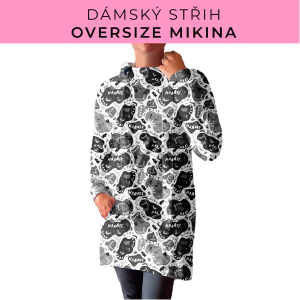 DÁMSKÝ střih - Oversize mikina