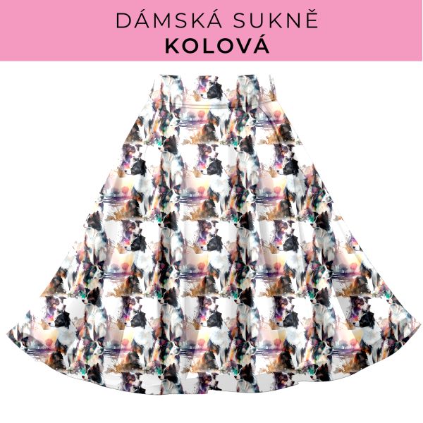 DÁMSKÝ střih - Kolová sukně