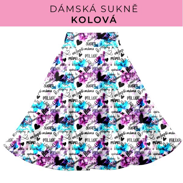DÁMSKÝ střih - Kolová sukně