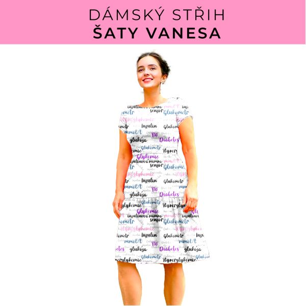 Dámský střih šaty Vanesa