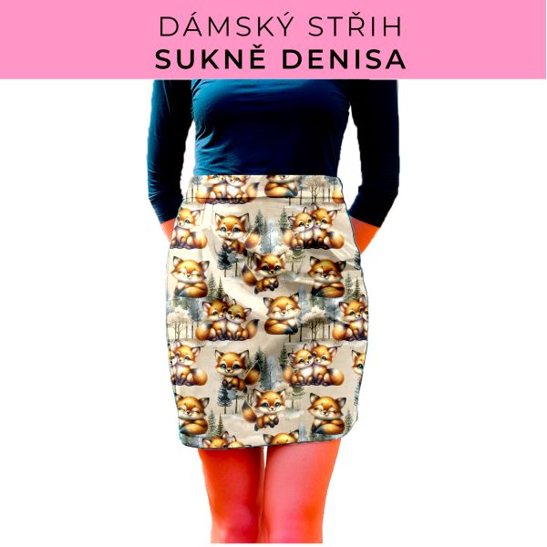 Dámský střih - Dámská sukně Denisa