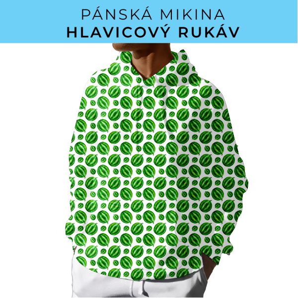 PÁNSKÝ střih - mikina s kapucí