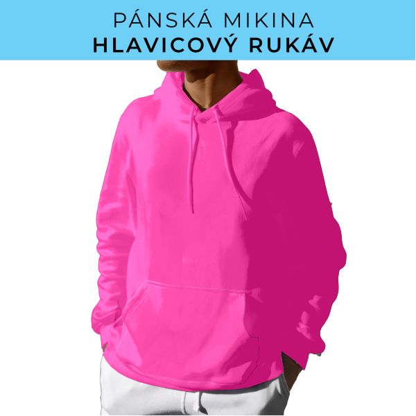 PÁNSKÝ střih - mikina s kapucí