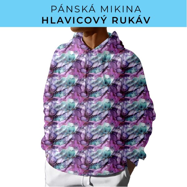 PÁNSKÝ střih - mikina s kapucí