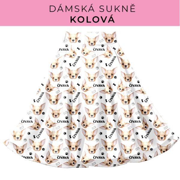 DÁMSKÝ střih - Kolová sukně