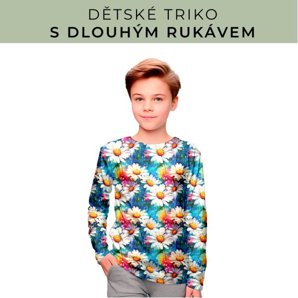 DĚTSKÝ střih - triko dlouhý rukáv