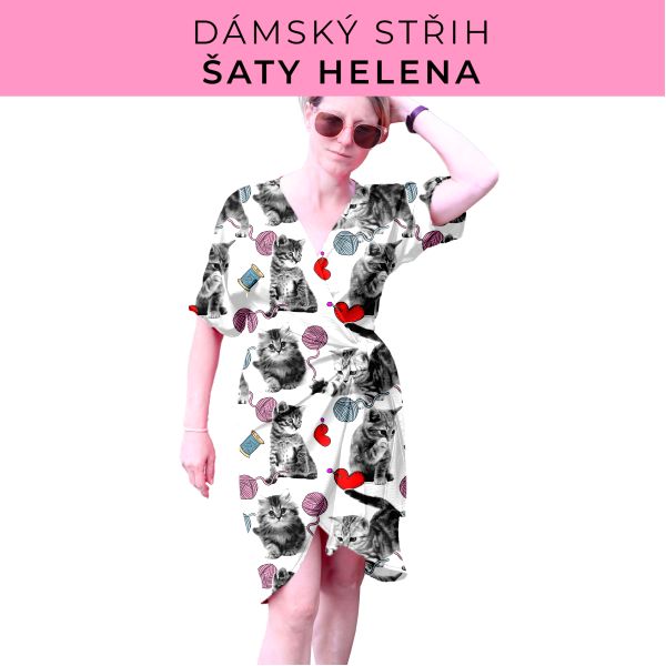 Dámský střih na šaty  Helena
