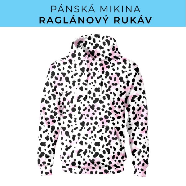 PÁNSKÝ střih - mikina raglan ZÁKLADNÍ s kapucí
