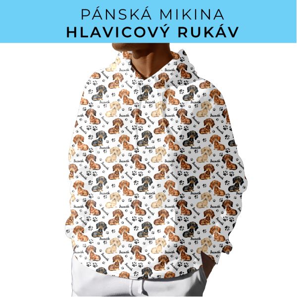 PÁNSKÝ střih - mikina s kapucí