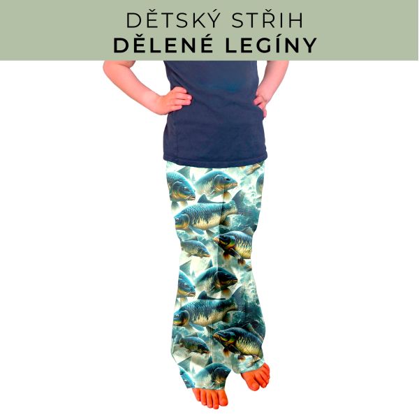 Dětský střih - Dělené legíny