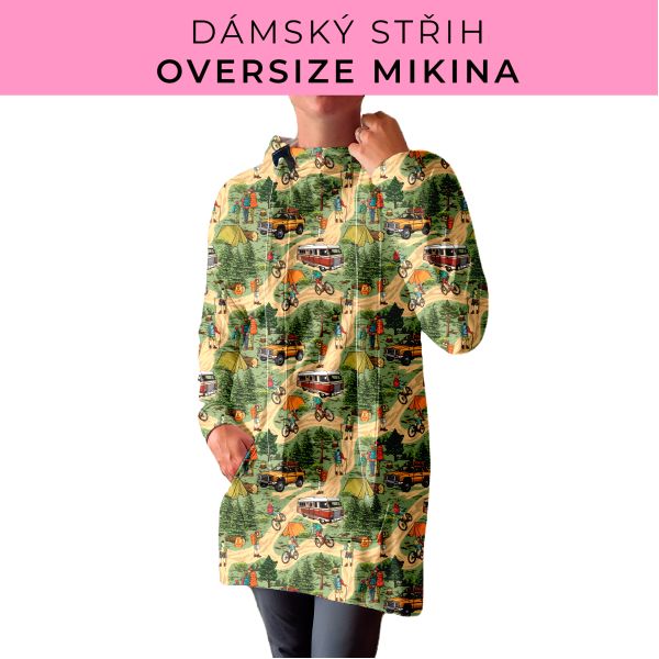 DÁMSKÝ střih - Oversize mikina
